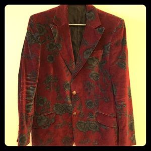 D&G Floral Velvet Blazer - Size 34/48